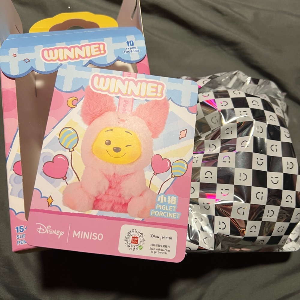 Winnie Piglet Plush Toy - Pink